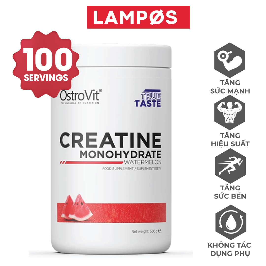 [Chính hãng] Ostrovit Creatine Monohydrate (500g) Hỗ Trợ Tăng Cơ, Tăng Sức Mạnh &amp; Hiệu Suất Tập Luyện