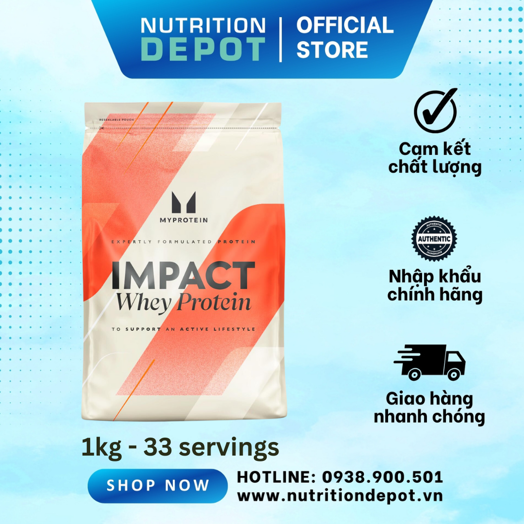 Sữa tăng cơ Impact Whey Protein Myprotein 1kg - Nutrition Depot