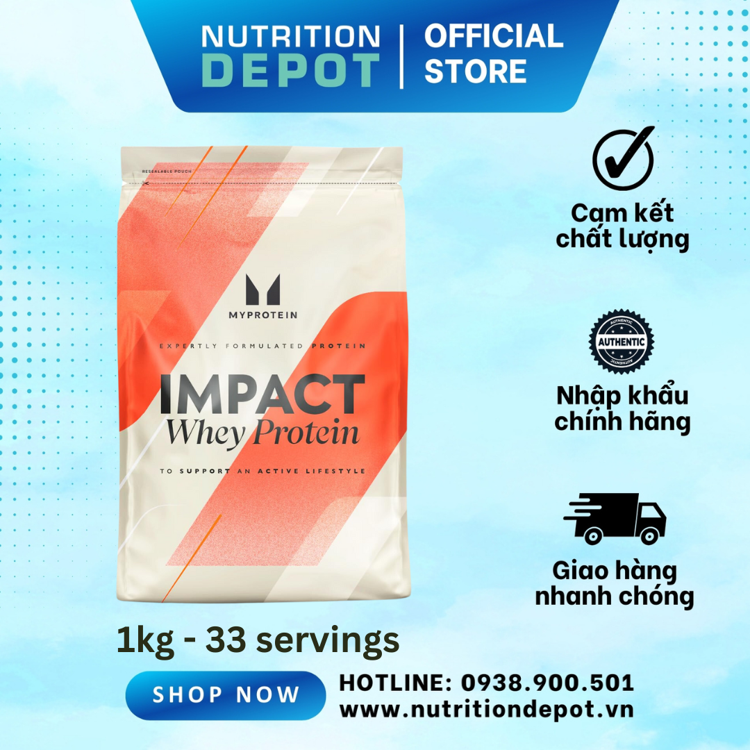 Sữa Tăng Cơ Impact Whey Protein Myprotein 1Kg - Nutrition Depot - Chocolate Brownie