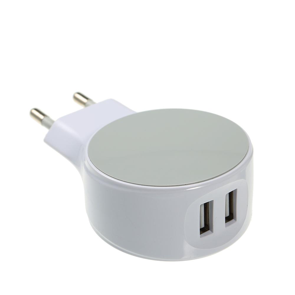 EU Plug 2 Ports USB Charger Wall Adapter EU Adapter 5V 2.1A Replacement for iPhone Samsung Xiaomi