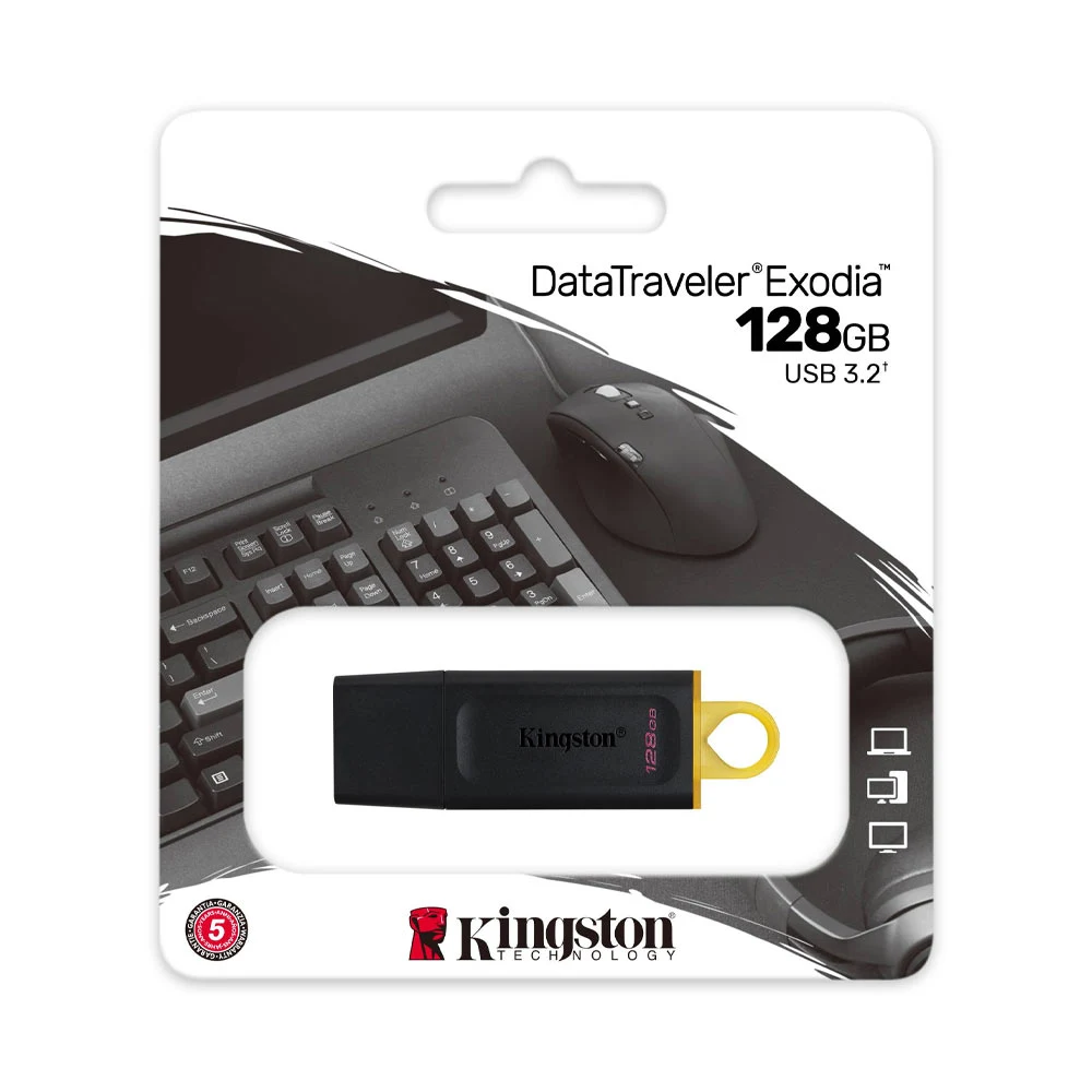 USB Kingston 128GB DataTraveler Exodia DTX 3.2 - Hàng chính hãng FPT phân phối