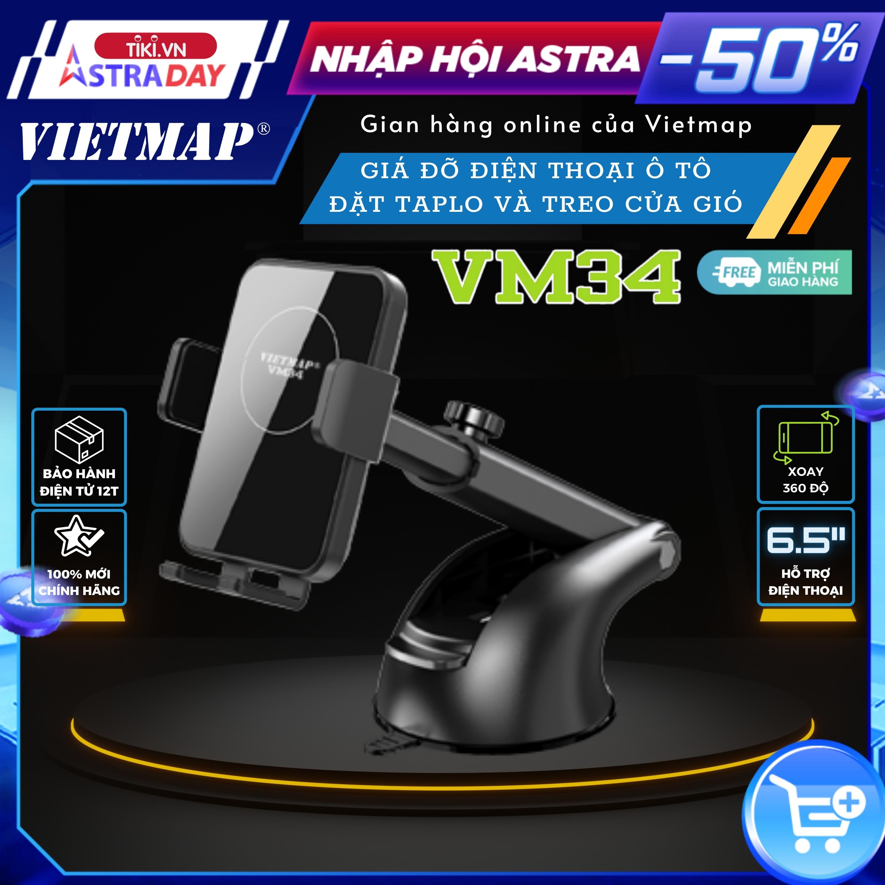 VIETMAP VM34 - Giá đỡ điện thoại di động trên ô tô - Hàng chính hãng