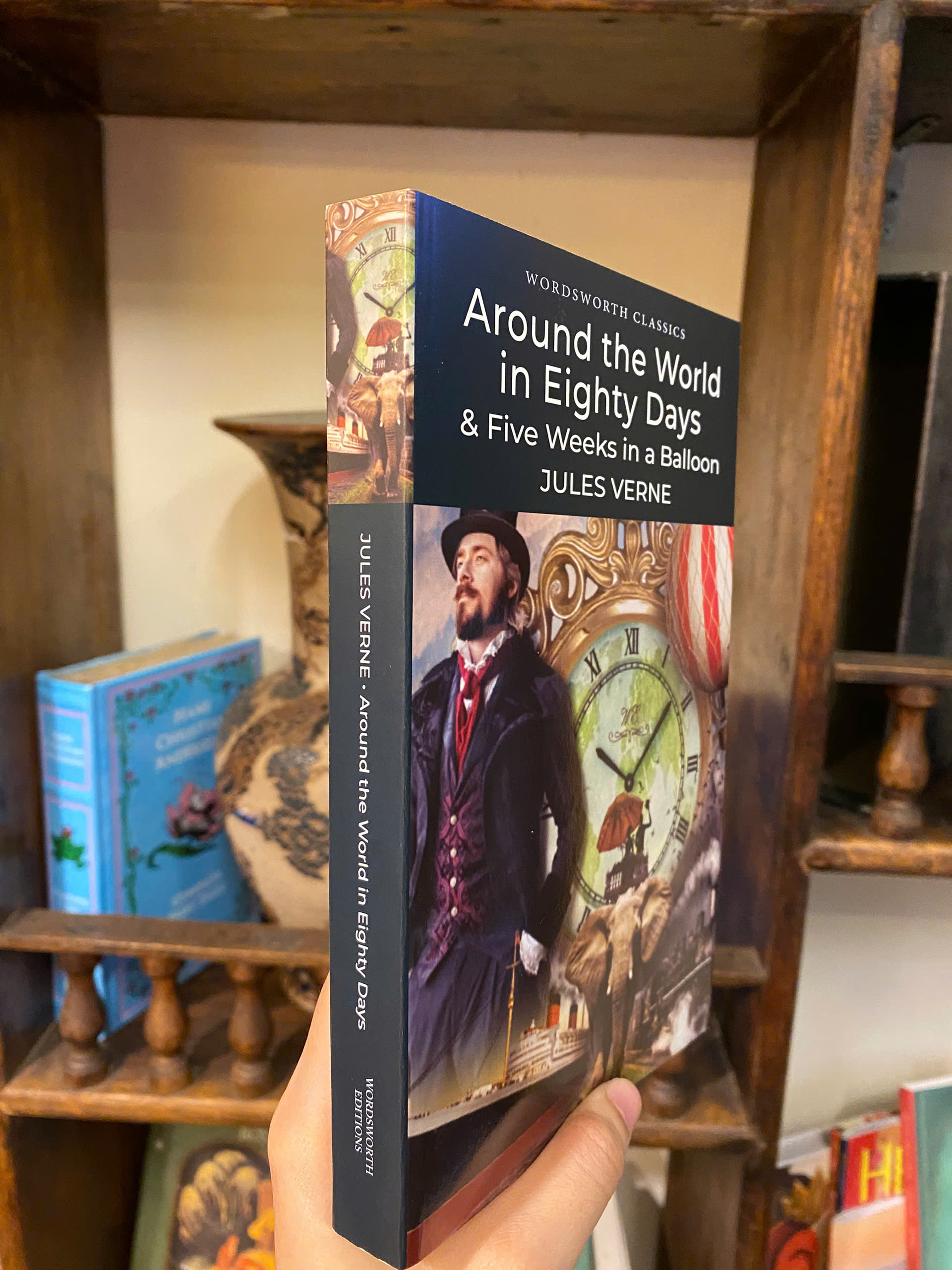 Sách - Around the World in 80 Days &amp; Five Weeks in a Balloon by Jules Verne - Tiểu thuyết tiếng Anh