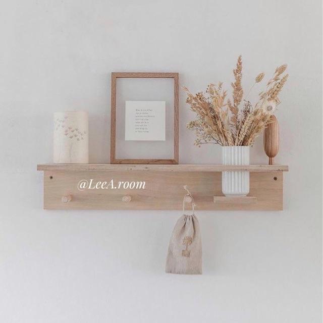 Kệ Gỗ Gắn Tường - Phụ Kiện Decor Chụp Hình