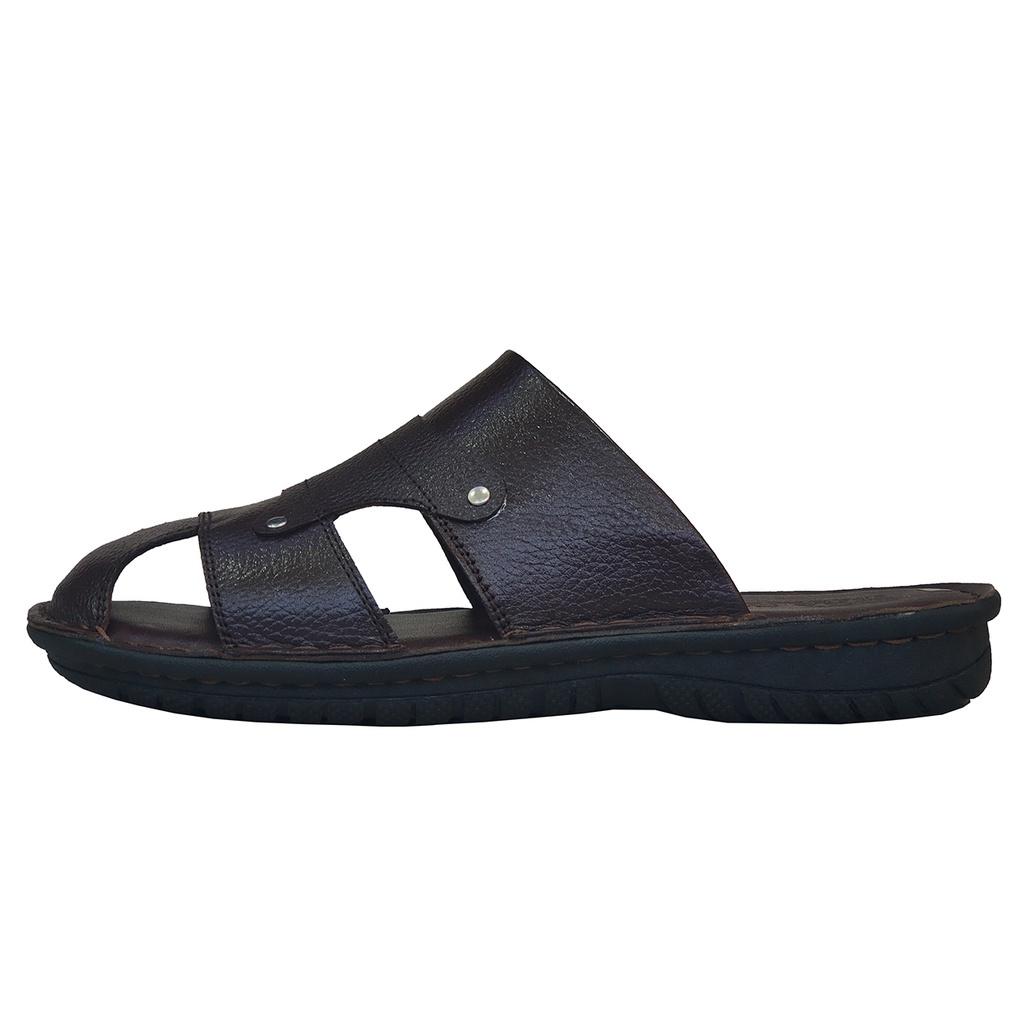 Dép Bít Mũi Nam Da Bò Thật TiTi ĐÔ Cao Cấp GSB2087d