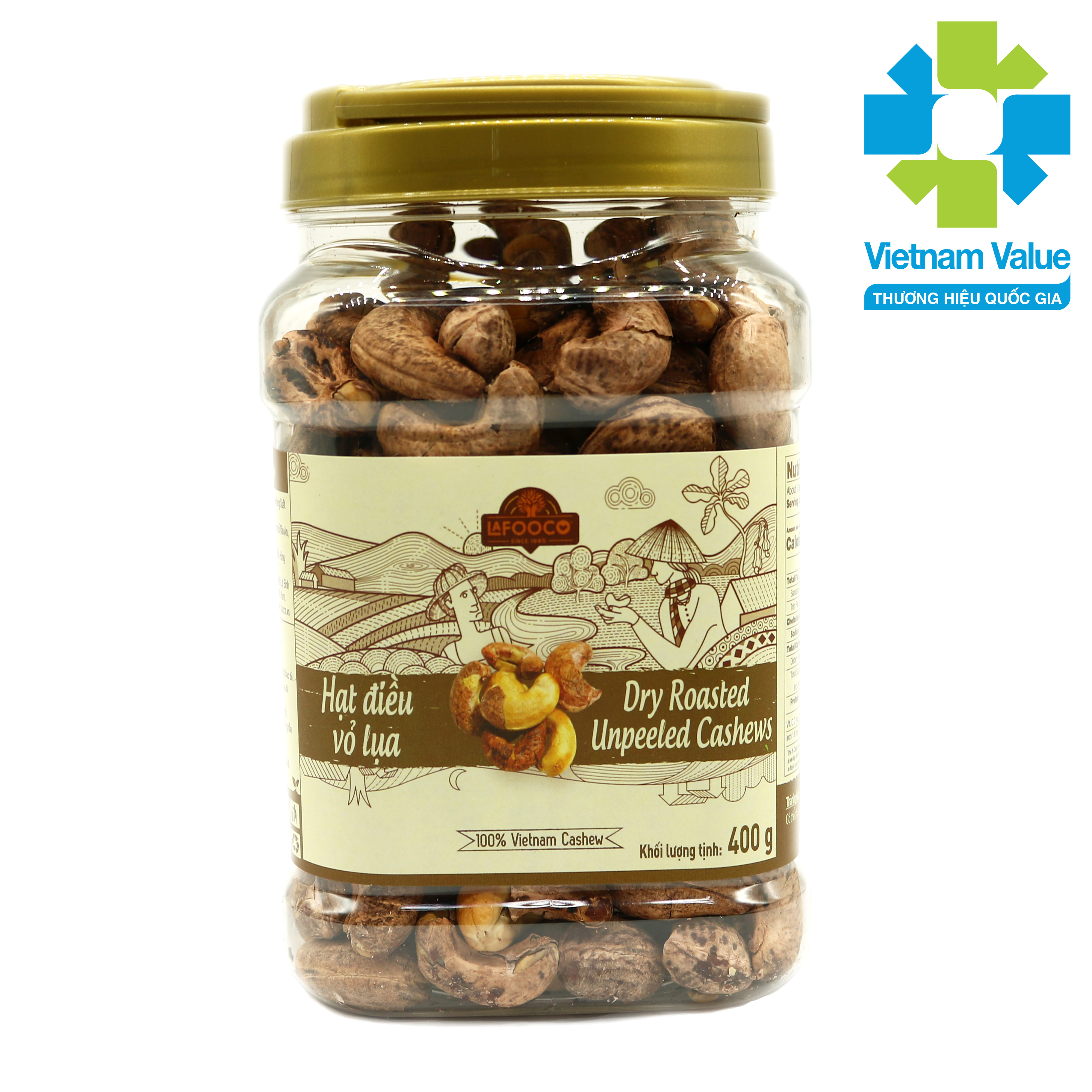 HẠT ĐIỀU VỎ LỤA 400g LAFOOCO Dried unpeel cashew nuts