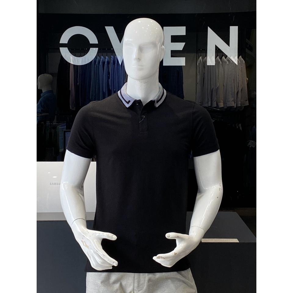 OWEN - Áo polo nam Owen chất cotton màu ĐEN 231344 - Áo thun ngắn tay có cổ nam