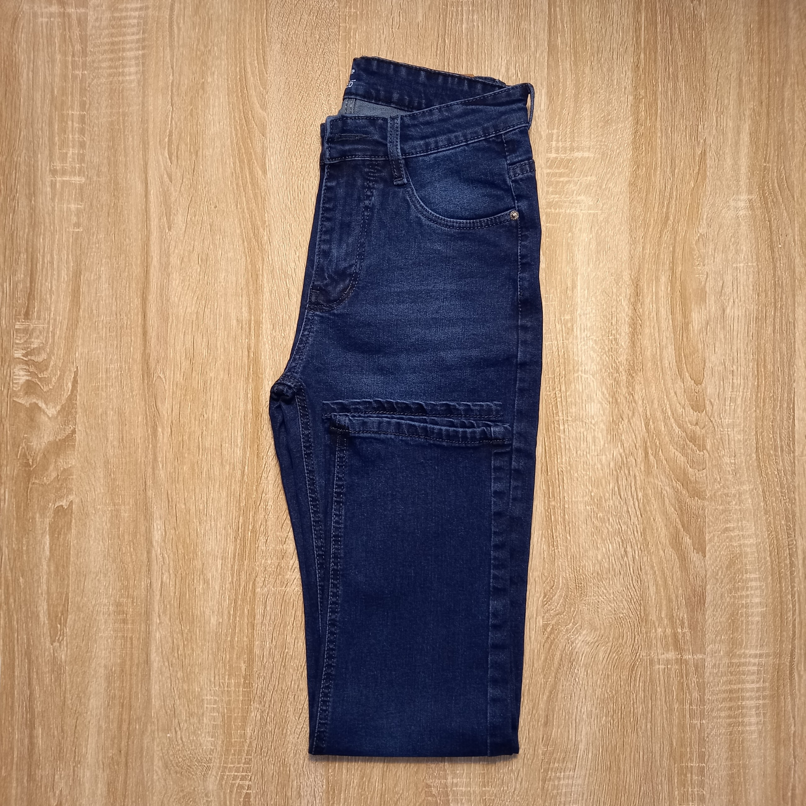 Quần jean nam co giãn dáng đẹp màu xanh mẫu mới jean nam co gian