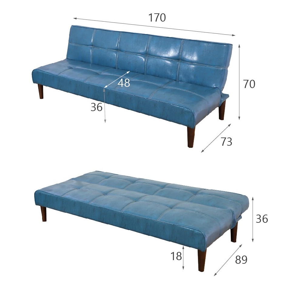 Sofa giường BNS đa năng 2021D 170 x 86 x 68 cm