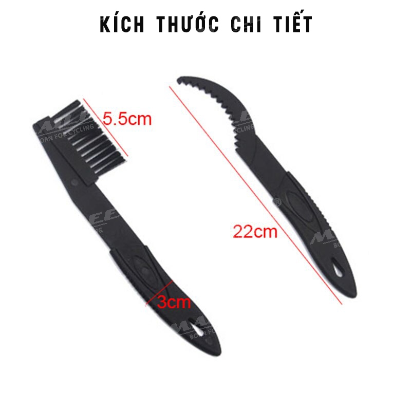 Bộ 4 Món Dụng Cụ Vệ Sinh Làm Sạch Líp Đĩa, Bánh Đà Xe Đạp Thể Thao (có tùy chọn thêm Nước Tẩy) - Mai Lee