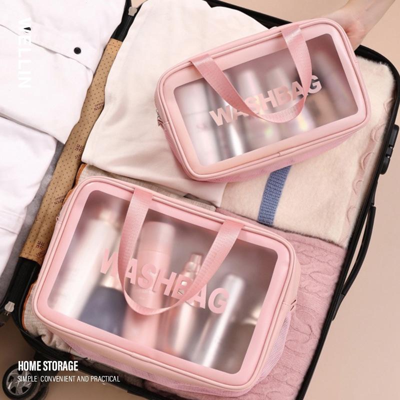 Túi Đựng Mỹ Phẩm / Đồ Trang Điểm Du Lịch Chống Thấm Nước Washbag Trong Suốt Moc68shop