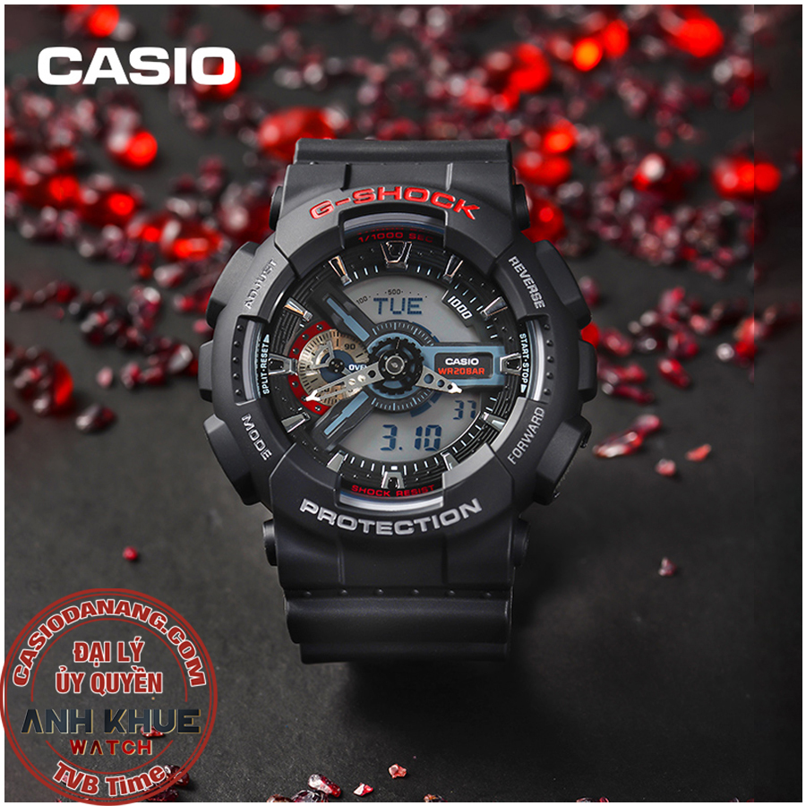 Đồng hồ nam dây nhựa Casio G-Shock chính hãng GA-110-1ADR (51mm)