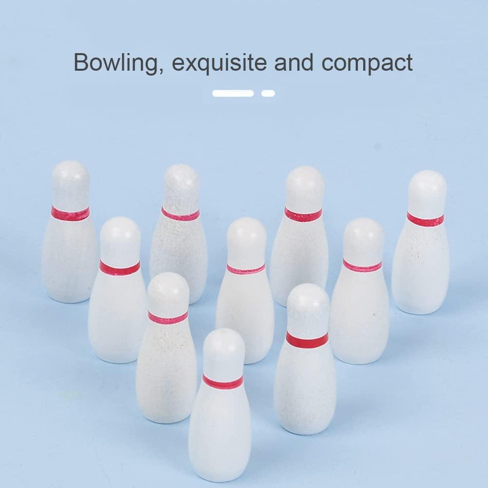Máy tính để bàn Trò chơi Bowling Máy tính để bàn Đồ chơi Bowling Bộ Bowling nhỏ Trò chơi bằng gỗ