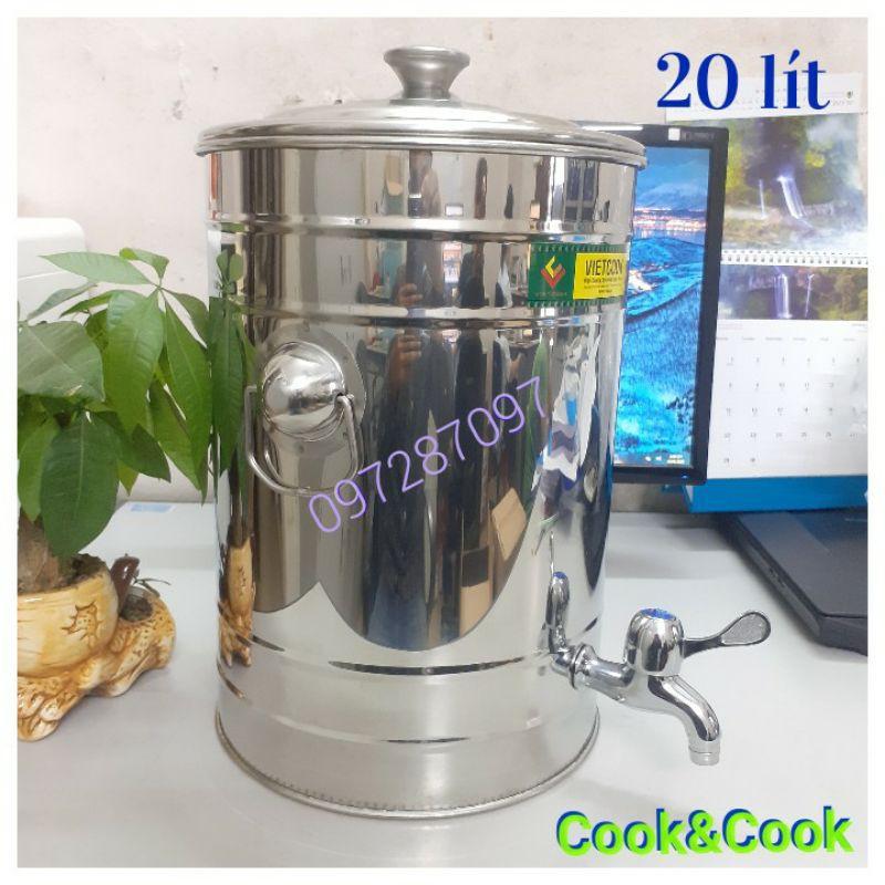 Bình đựng nước inox 20 lít có vòi SUS304