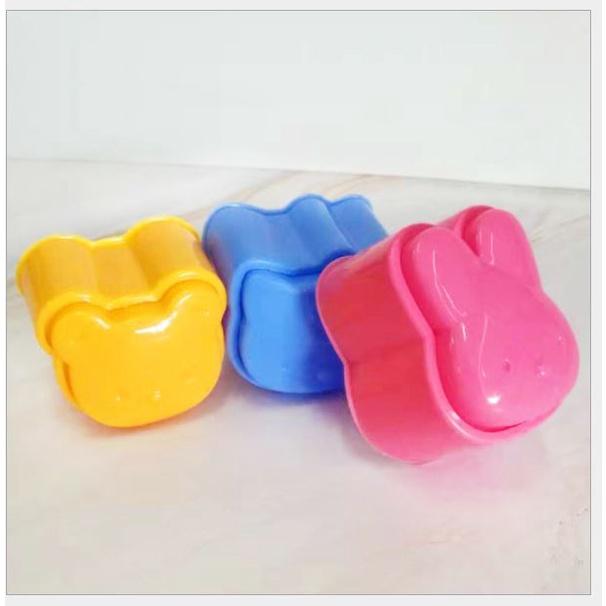 Bộ 3 khuôn ép cơm, làm bánh hình thú dễ thương cho bé p191-130