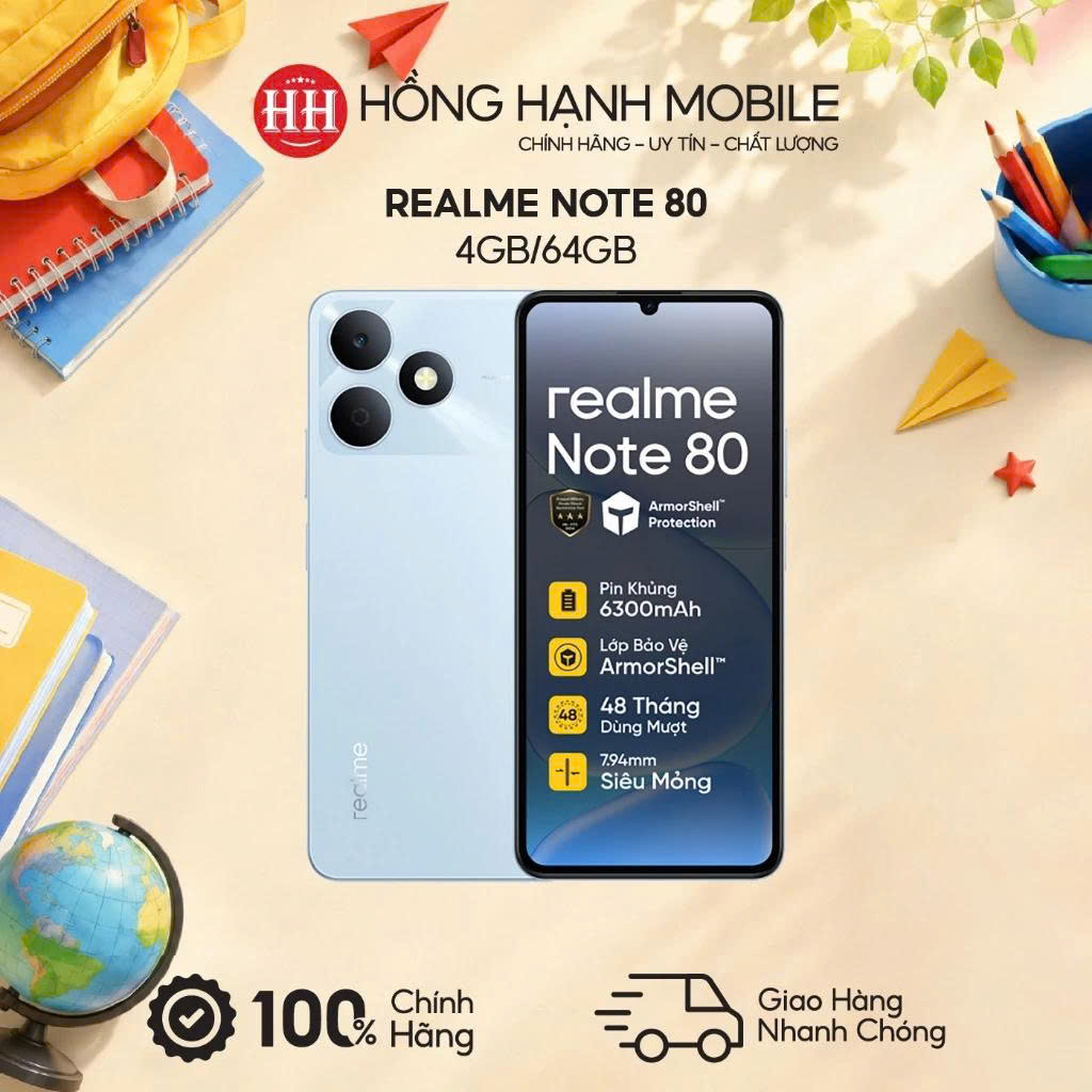 Điện Thoại Realme Note 80 4GB/64GB - Hàng Chính Hãng