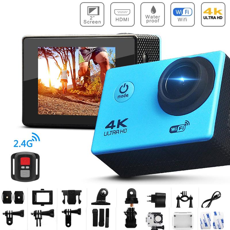 Camera hành động mới Ultra HD 4K 30fps 2.0-in 170d Underwater WaterProo