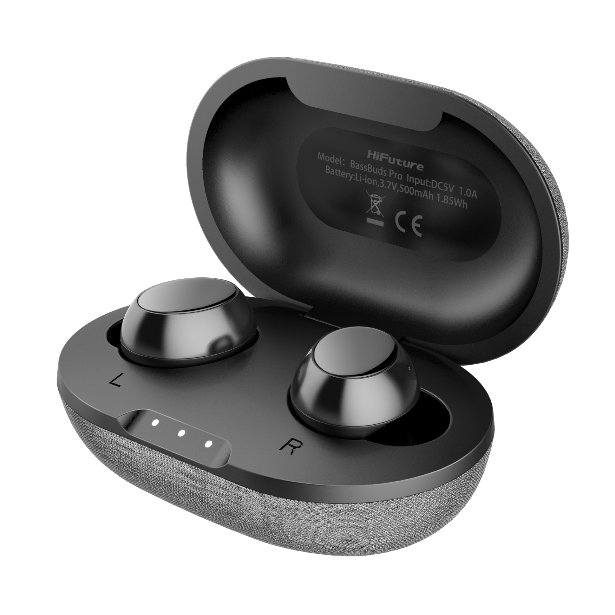 Tai nghe Bluetooth 5.0 - Tai nghe TWS - BassBuds Pro - HiFuture - Qualcomm Chipset - Soft Bass Acoustic/Stereo/Touch Control/IPX6/Up to 27hr/Auto connect (Hàng chính hãng)