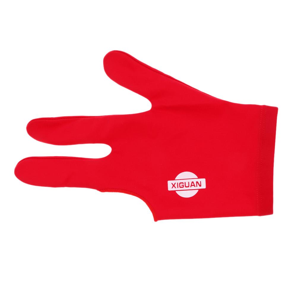 Spandex Snooker Billiard Pool Cue Glove Left Hand 3 Finger Accessory