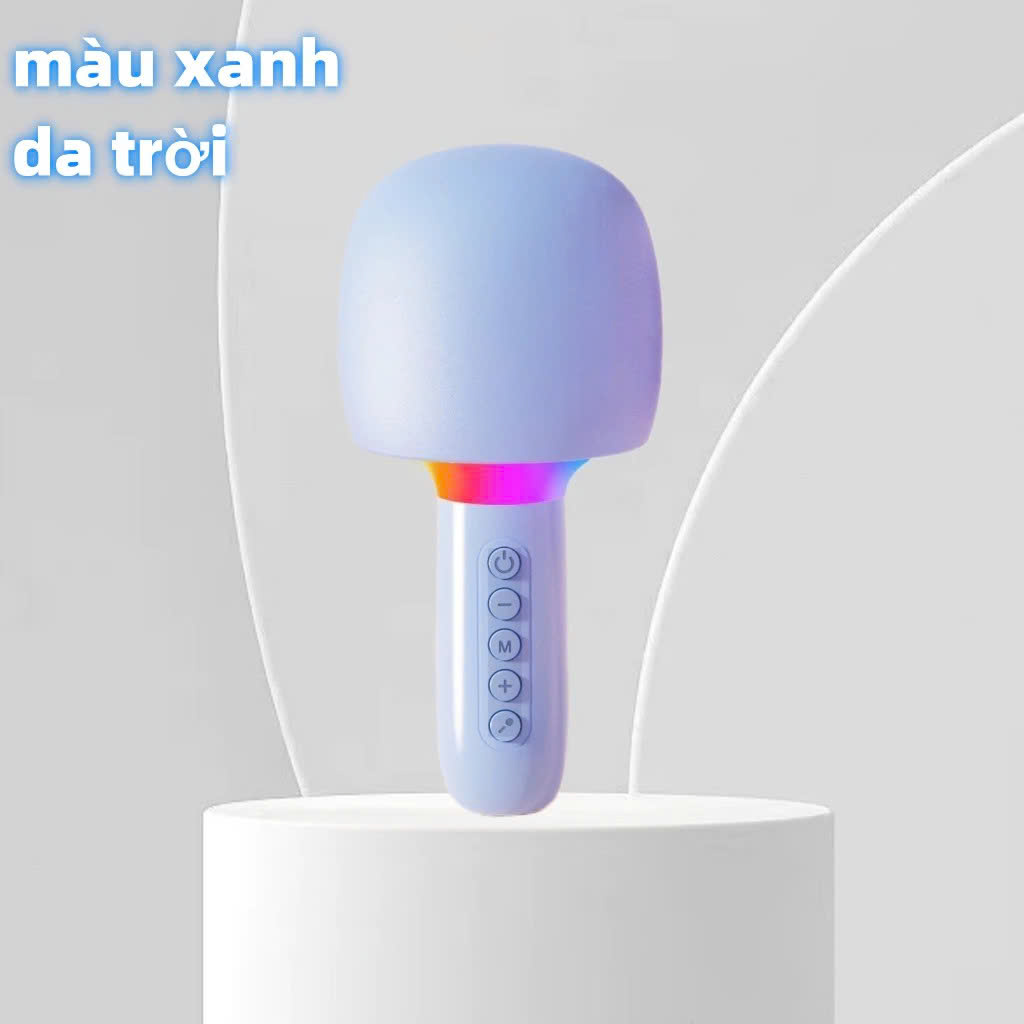 Micro Karaoke Bluetooth kèm loa kết nối điện thoại, máy tính bảng Hát Không Dây, Nghe Nhạc, Hỗ Trợ Kết Nối Thẻ Nhớ, USB Pin sạc - Hàng Chính Hãng