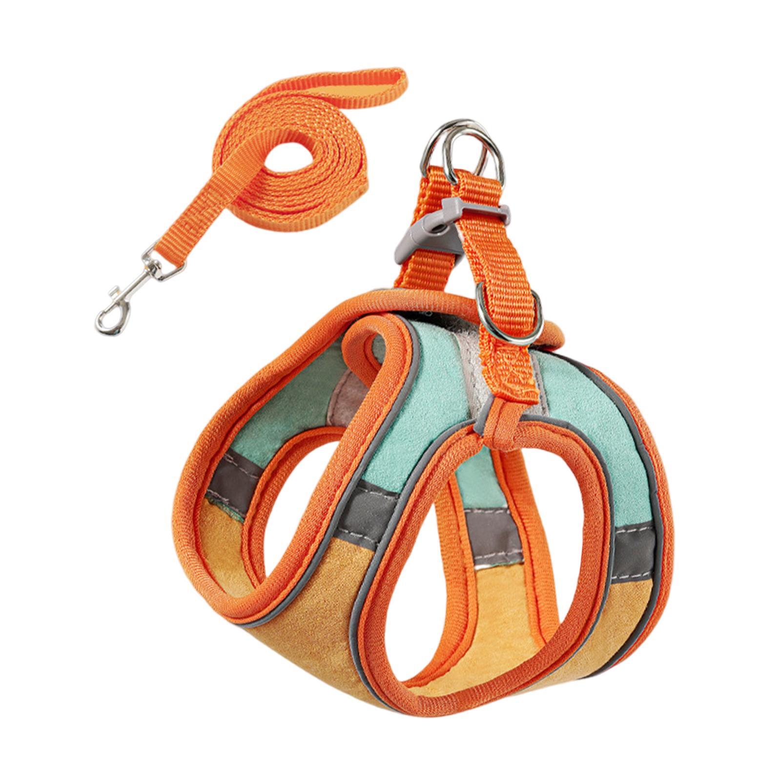 Cat Harness and Leash Set, Adjustable Kitten Harness, Pet Harness, Soft Breathable Vest for Walking