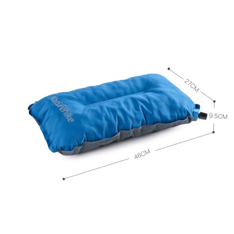 Đồ cắm trại gối ngủ Naturehike campoutvn NH17A001-L du lịch dã ngoại xếp hơi gấp tự bơm nằm êm chống nước A199