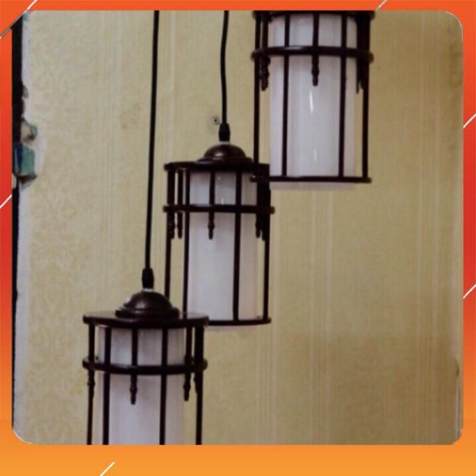 Đèn thả đơn thủy tinh trắng đẹp