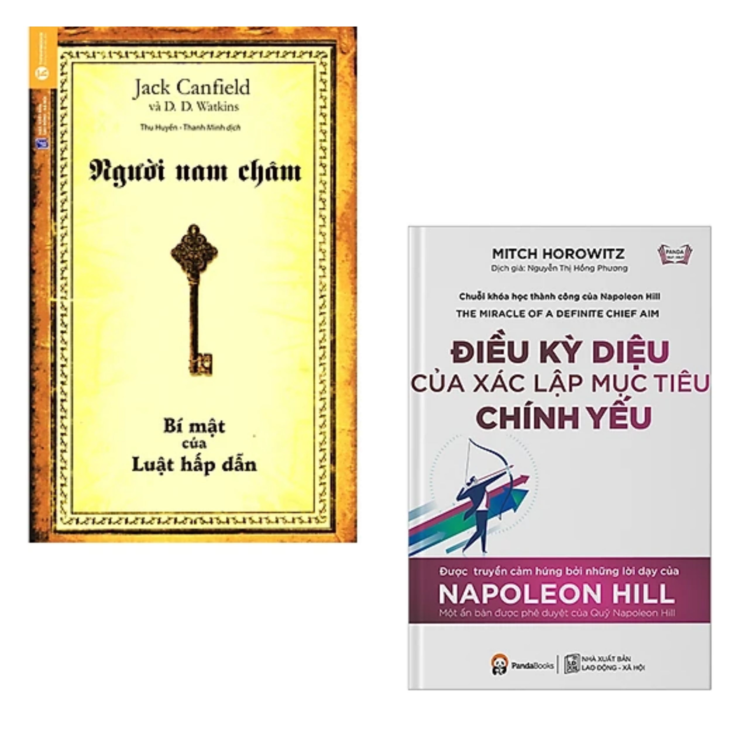 Combo 2 cuốn sách Kĩ Năng Làm Việc : Người Nam Châm + Điều Kỳ Diệu Của Xác Lập Mục Tiêu