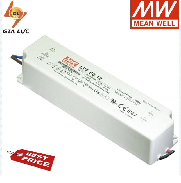 Nguồn Meanwell LPF-60-12 Hàng nhập khẩu