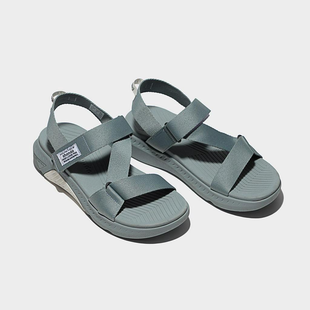 Sandals F7 Racing đế xám phối trắng quai xám F7R2121