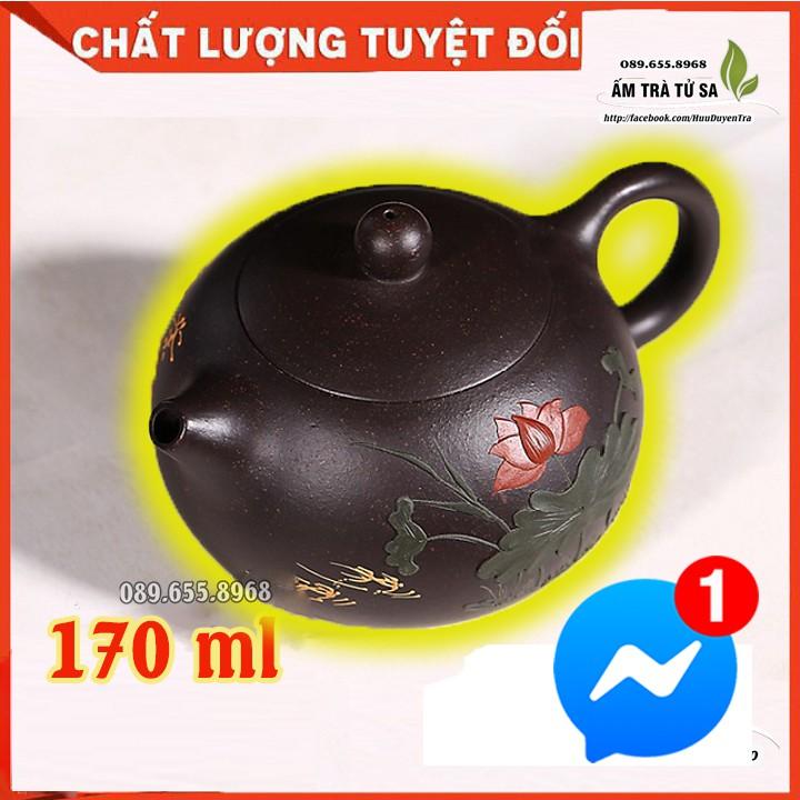 Ấm trà Tử Sa NGỌC LIÊN ĐĂNG - ấm tử sa nghi hưng dùng trà đạo cùng trà ô long, trà mạn,trà thái nguyên,trà sen