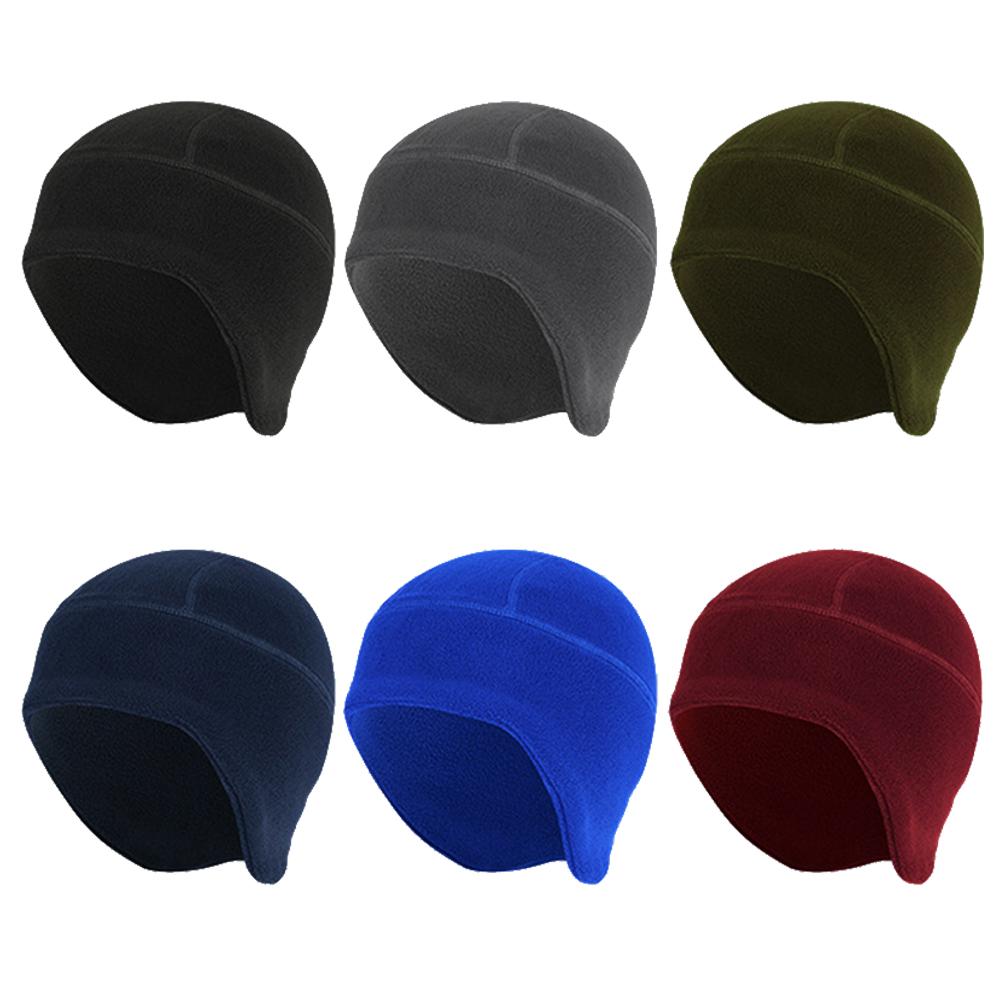 Unisex ấm áp mũ lông cừu bảo vệ tai mũ beanie mùa đông ngoài trời đi bộ đường dài đi câu cá đi xe đạp săn quân quân sự Color: Dark Blue