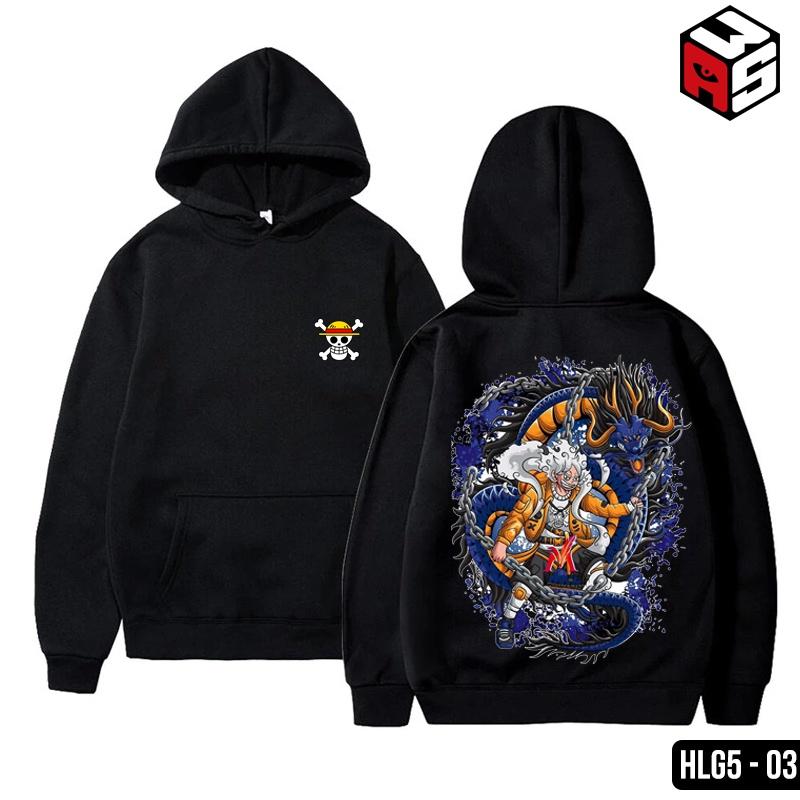 Áo hoodie one piece, áo khoác áo hoodie onepiece in hình luffy gear 5 mẫu mới cực ngầu