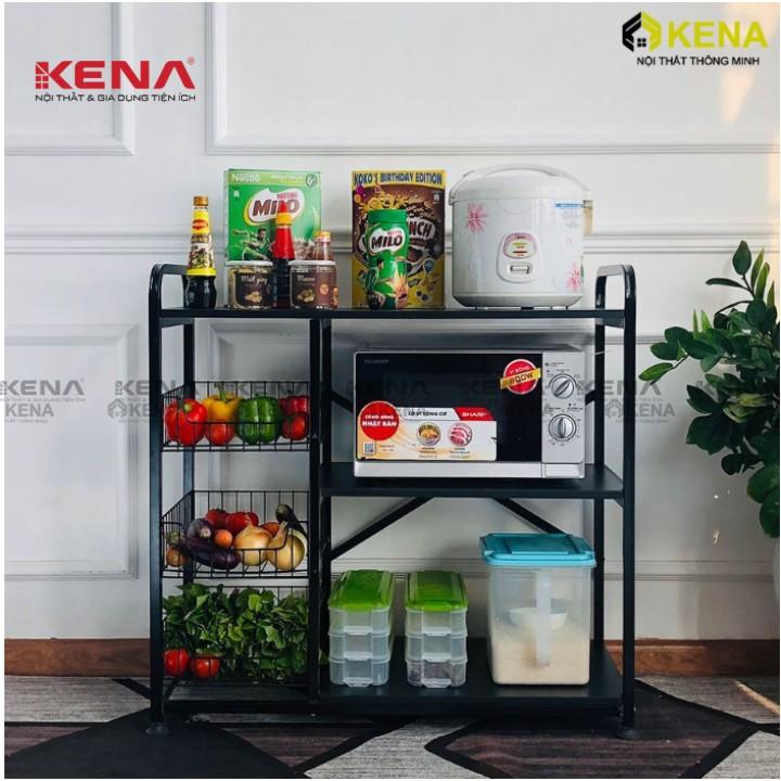 Kệ để lò vi sóng, kệ bếp đa năng KENA phủ sơn tĩnh điện KN 138-3
