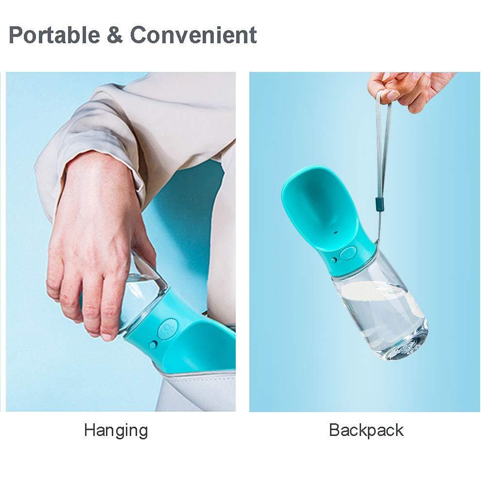 Chai nước cho chó, 550ml bầu cho chó đi dạo, nhà phân phối nước máy tính xách tay cho chó và mèo, cho vật nuôi ngoài trời, đi bộ đường dài, chuyến đi, cắm trại