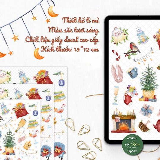 sticker sheet cozy chritmas - trang trí sổ tay, sổ nhật kí | bullet journal stickers