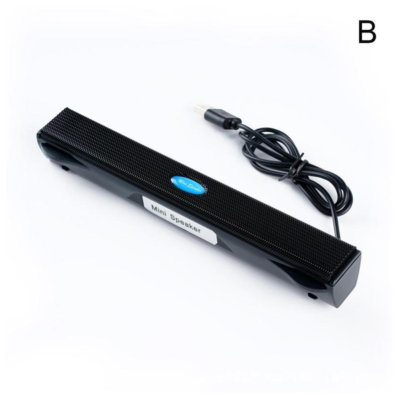 Âm thanh âm thanh âm thanh di động âm thanh USB Soundbar loa máy tính bên ngoài với cáp USB cho máy tính xách tay máy tính để bàn K0T6 Color: black