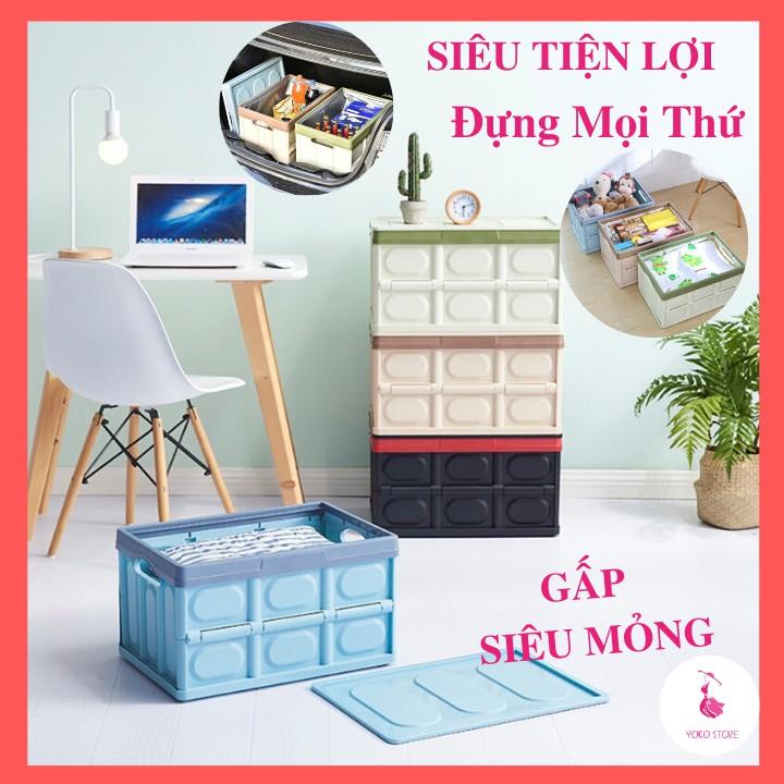 Thùng nhựa đa năng đựng đồ gấp gọn đựng vật dụng gia đình tiện lợi