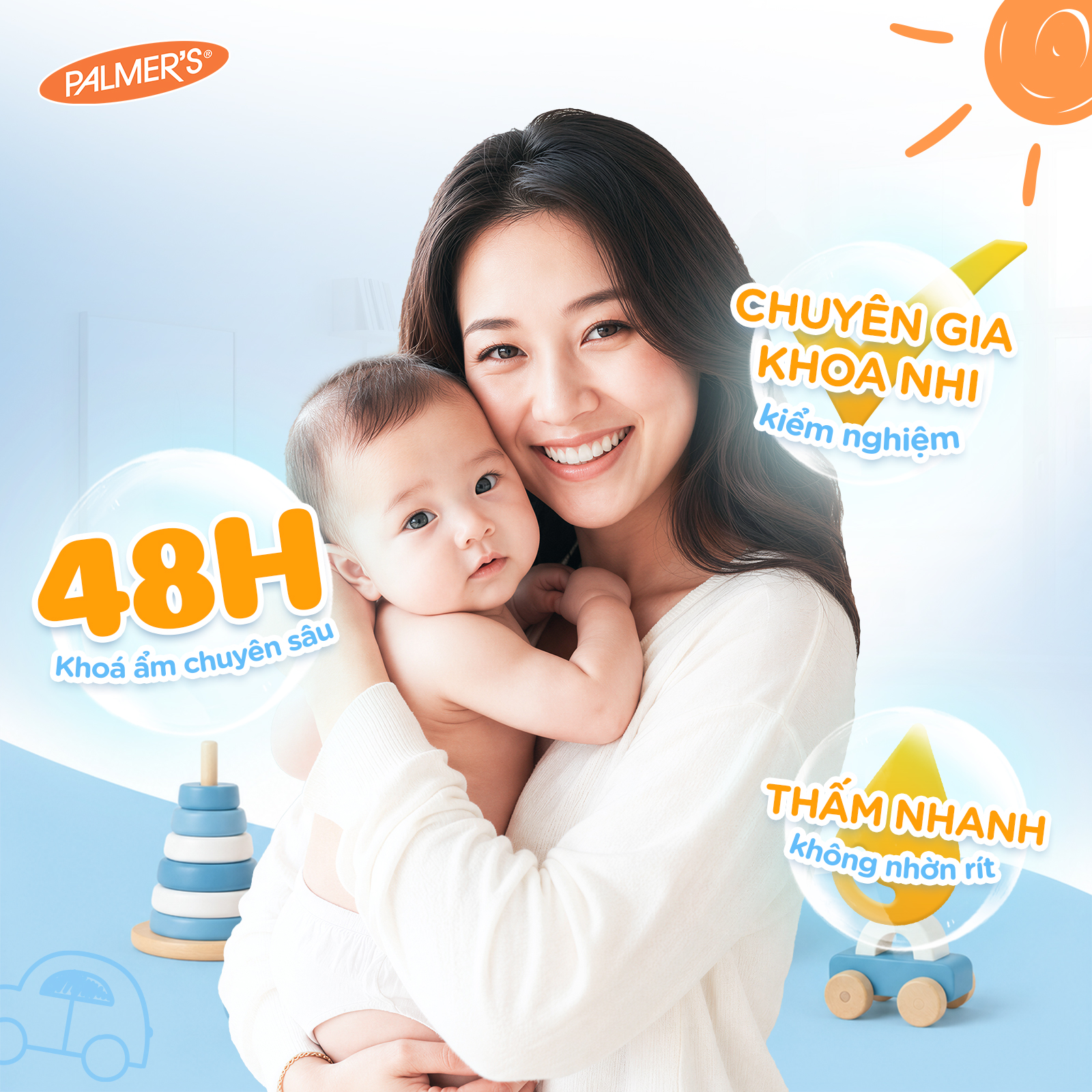 [Mới] Combo 2 Dầu Dưỡng Thể Toàn Thân Cho Bé Palmer's Cocoa Butter 150ml
