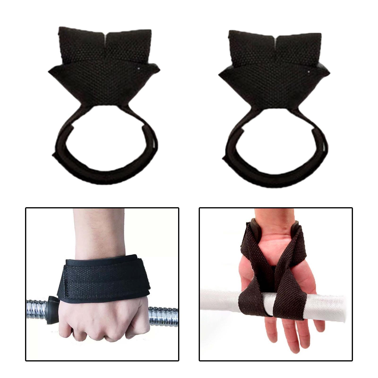 2x Gym Lifting Straps Wrist Lifting Straps Deadlift Straps Men Women Hand Grips Wrist Support for Fitness Exercise Deadlifts Gym Accessories