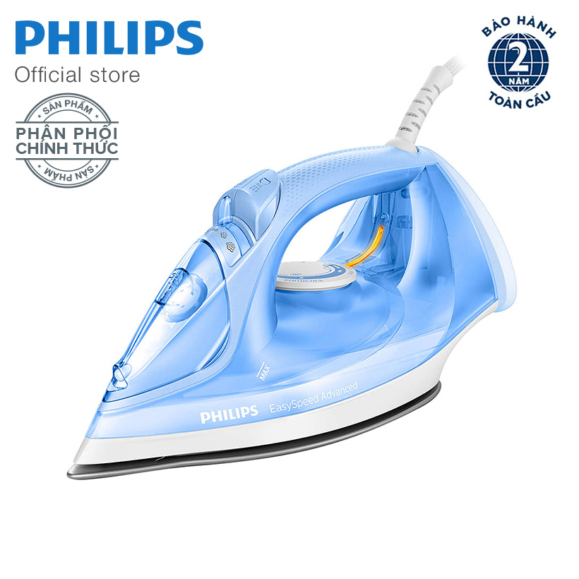 Bàn ủi hơi nước Philips GC2676/20 (Xanh Trắng) - Hàng Chính Hãng