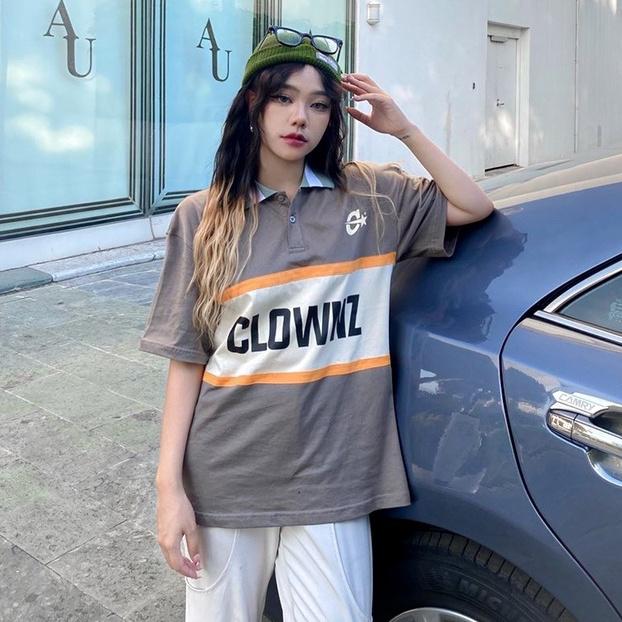Áo thun polo nam nữ tay lỡ Polo Colors Block unisex form rộng, cổ bẻ