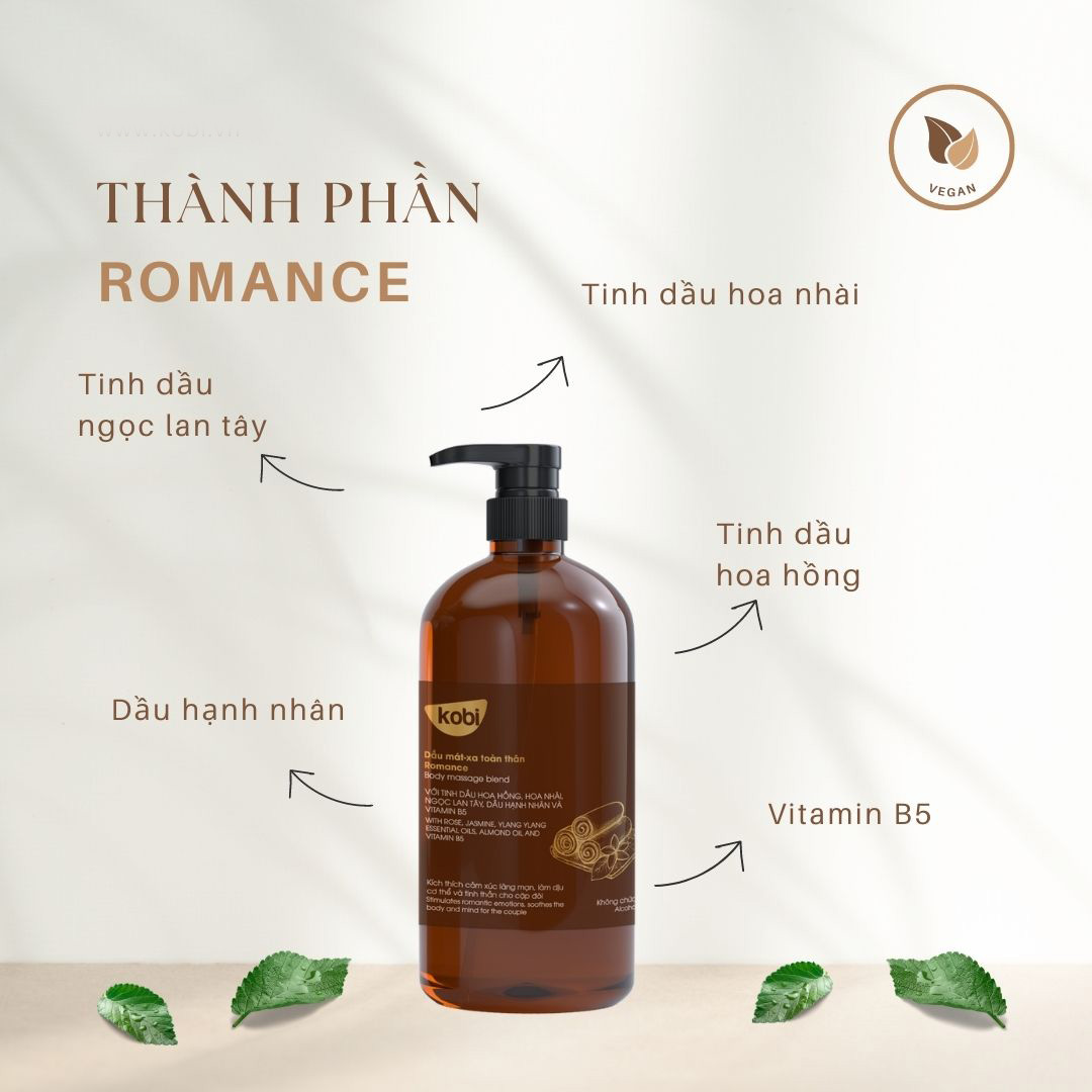 Hình ảnh Dầu massage body Kobi mát xa cơ thể giúp thư giãn, giảm đau cơ, giảm căng thẳng, mệt mỏi hiệu quả