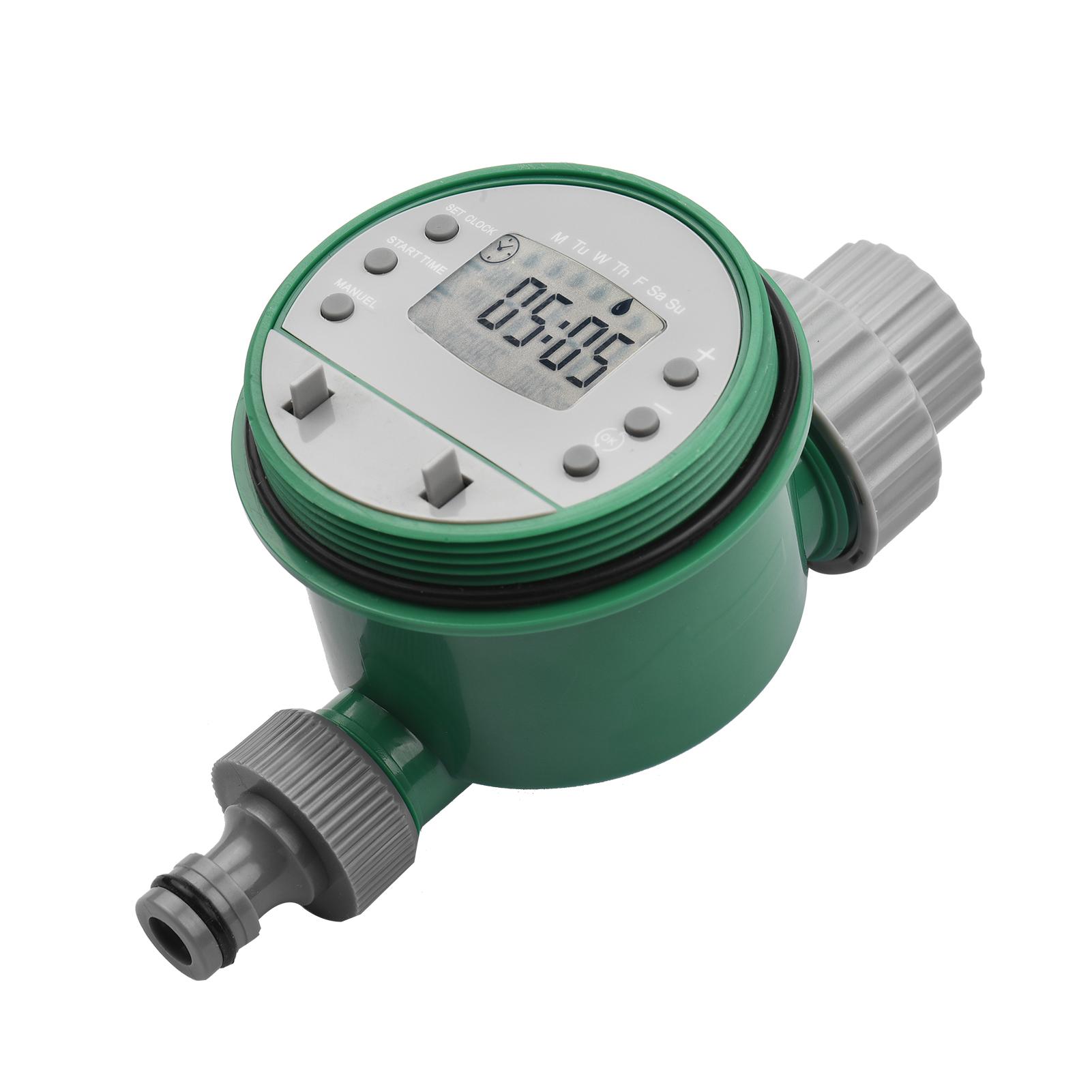 Digital Automatic Watering Timer Programmed Garden Irrigation Timer Battery Operated Intelligent Water Irrigation Controller for Lawn Farmland Courtyard Greenhouse