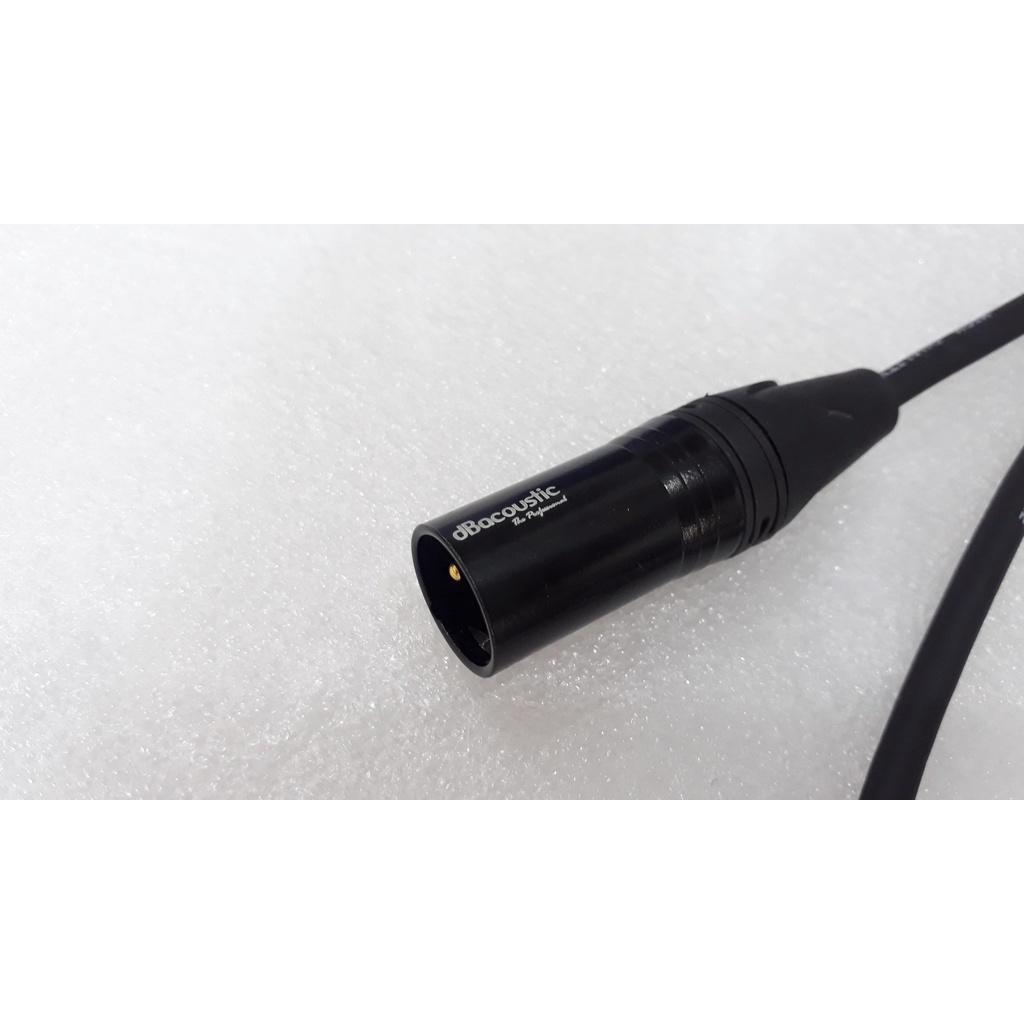 Dây canon dbacoutic, dây canon đực cái dài 0.8m, dây audio cao cấp dành cho dàn âm thanh, hàng chính hãng