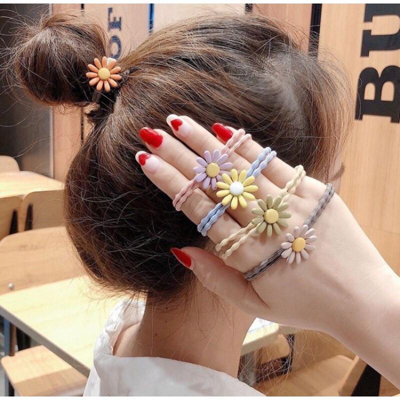 Dây Buộc Tóc Bông Cúc Siêu Hot