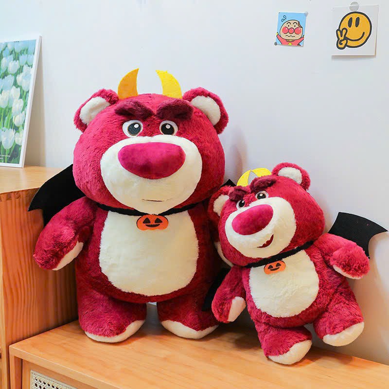 Gấu Bông Lotso cosplay batman, Gấu dâu mặc đồ halloween hàng quảng châu