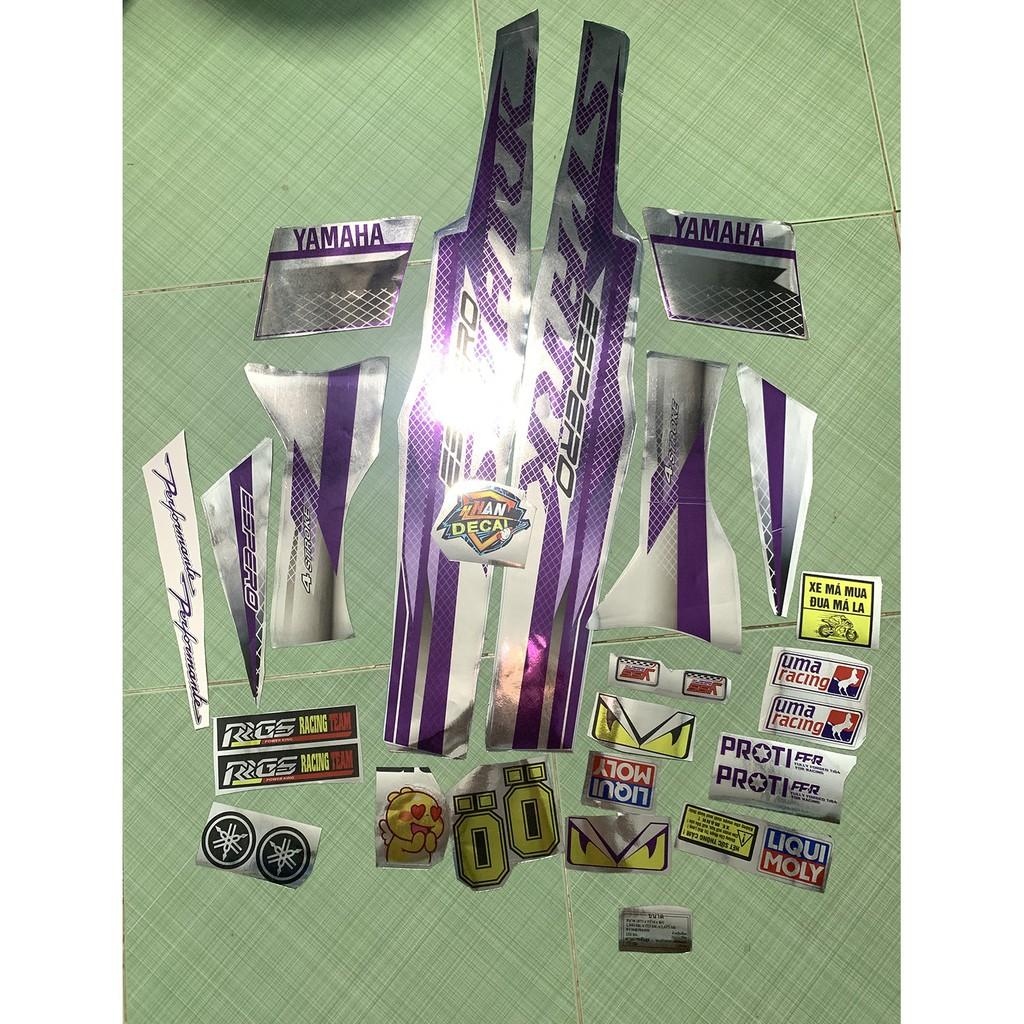 Tem sirius 50 spark tím bạc crom