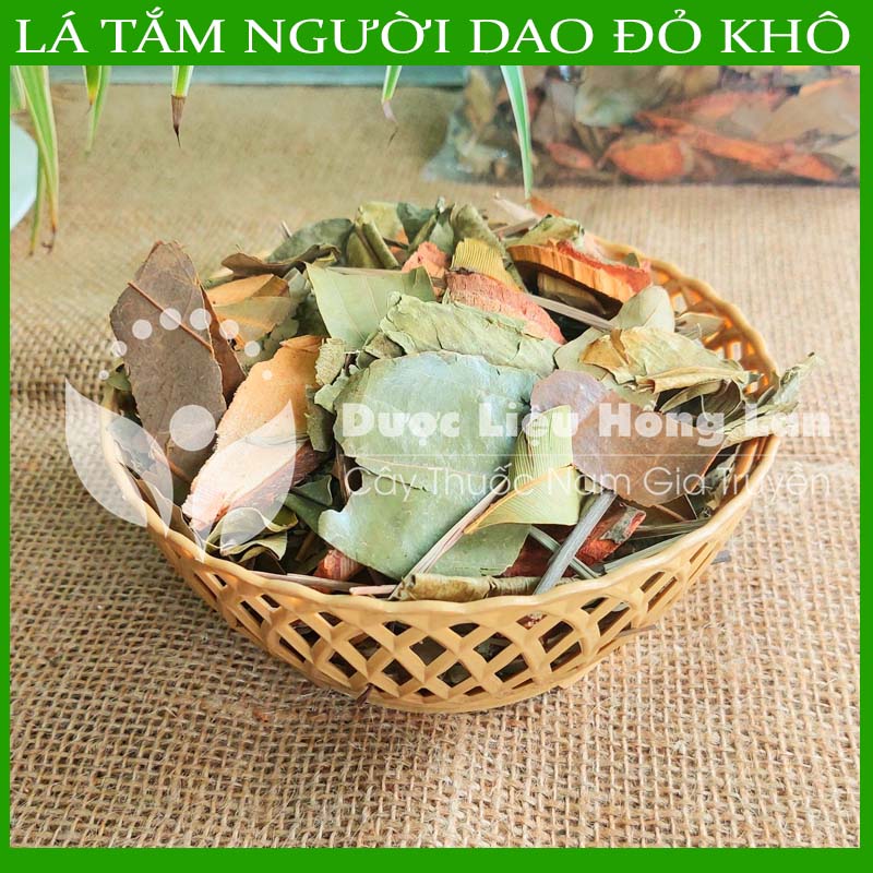 Lá Tắm Người Dao Đỏ khô sạch đóng gói 500gram