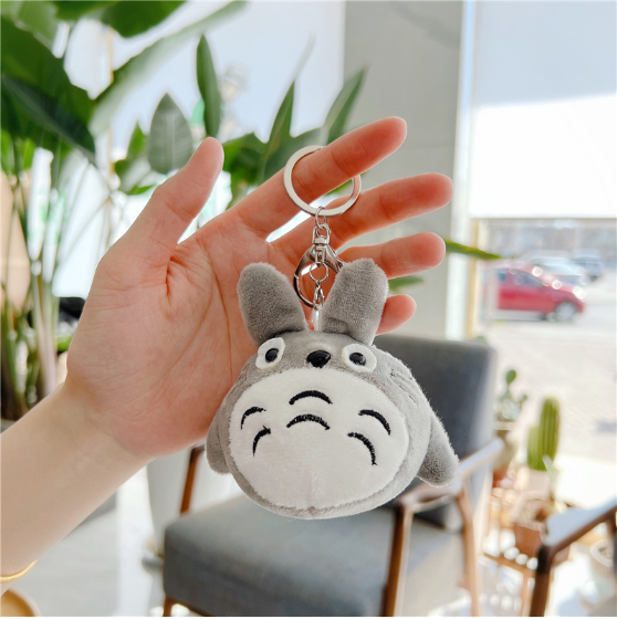 Móc khóa treo túi xách balo thú bông Gấu Trúc Totoro mập ú đáng yêu trang trí quà tặng giá rẻ